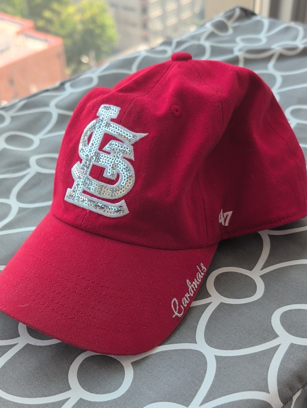 St Louis Cardinals Red Sequin Baseball Hat